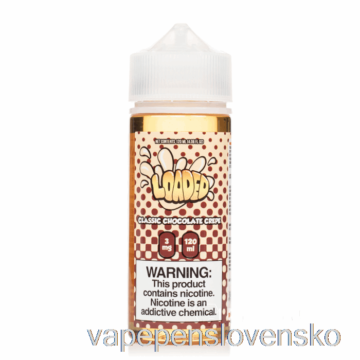 Klasický čokoládový Krep - Naplnený E-liquid - Neľútostné Výpary - 120 Ml 6mg Vape Bez Nikotinu